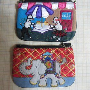 2-CUTE-MATERIAL-ZIPPER POUCH (WALLET FOR MONEY OR IMPORTANT ITEMS